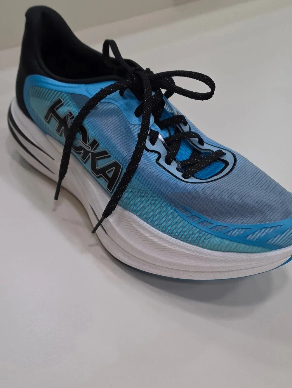 Hoka UNISEX Cielo X 1 2.0 Blue & Black Cush Road Running Shoes W 11.5, M 10 NWOB